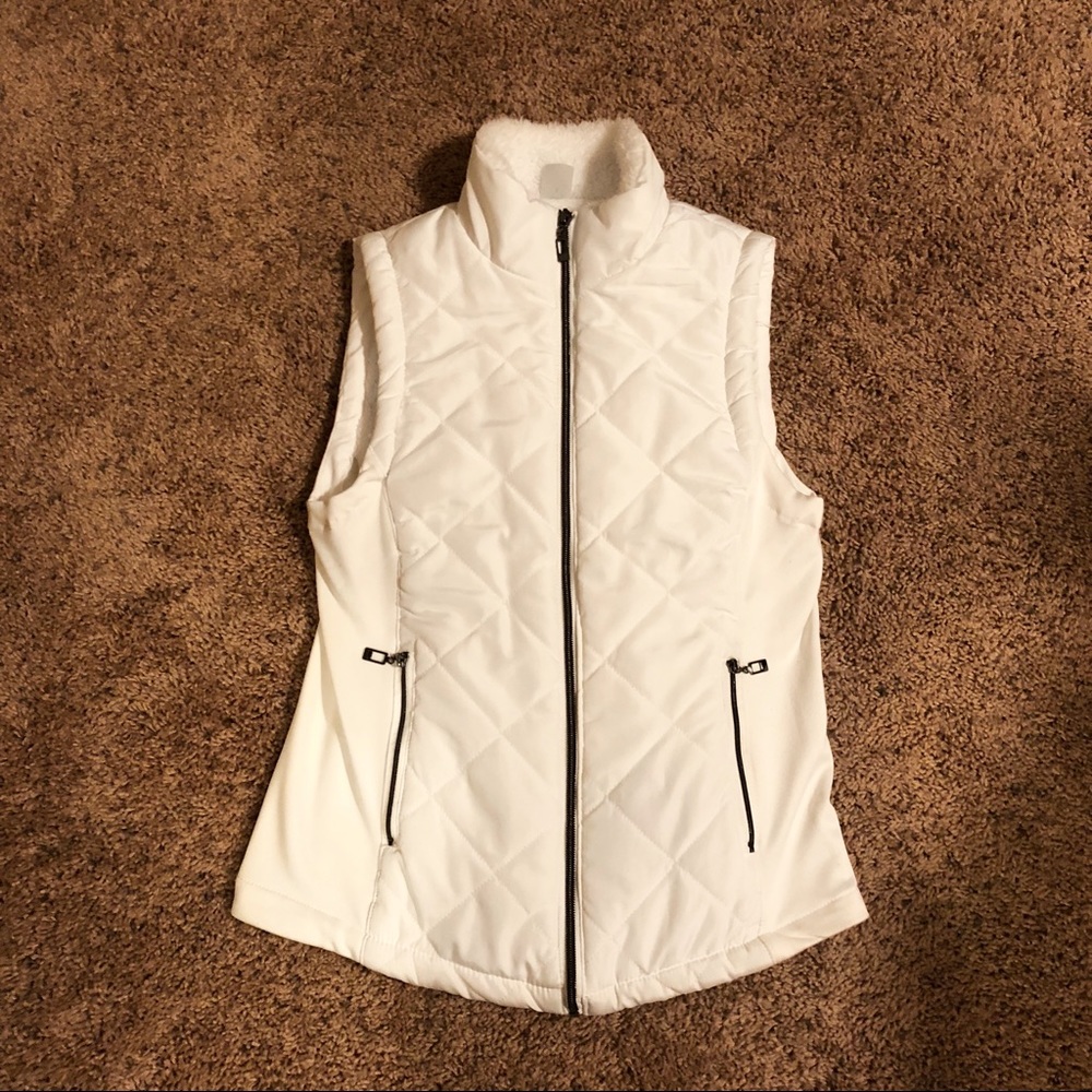 White Puffer Vest